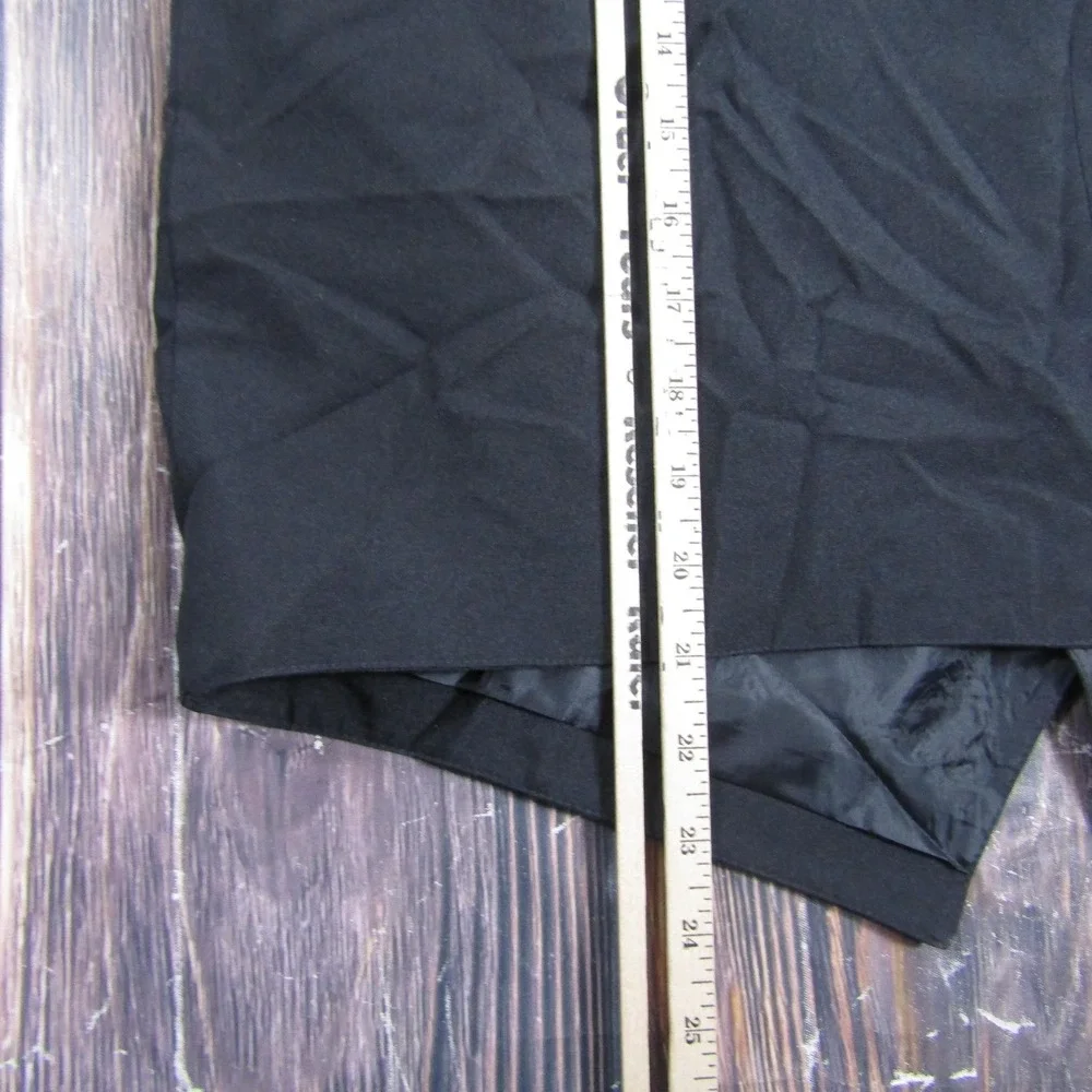 Suit‎ Vest UniformWorks Mens M Black Solid Polyester 3 Piece Formal Business